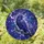 Iridescent Raven Stained Glass Art Crescent Moon Night Sky Jewel Tones Gnarled Tree Branch Stained Glass Suncatcher - 1