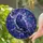 Iridescent Raven Stained Glass Art Crescent Moon Night Sky Jewel Tones Gnarled Tree Branch Stained Glass Suncatcher - 2