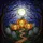 Jack-o'-lantern Gravestone Full Moon Twilight Tiffany Glass - Halloween Fall Decor Stained Glass Suncatcher - 5