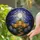 Jack-o'-lantern Gravestone Full Moon Twilight Tiffany Glass - Halloween Fall Decor Stained Glass Suncatcher - 2