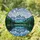 Mountain Lake Evergreen Forest Snow-capped Peaks Cloudy Sky Jewel Tone Stained Glass Stained Glass Suncatcher - 1