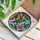 Hummingbird Tiffany Stained Glass - Emerald Green Bird, Orange Teal Wings, Purple Flower Stained Glass Suncatcher - 3