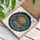 Skeletal Figure Multi-Color Feathered Wings Stained Glass Sunburst Mandala Art Tiffany Style Stained Glass Suncatcher - 3