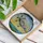 P-51 Mustang Fighter Plane Stained Glass Art - US Star Insignia Cloud, Water & Land Scene Stained Glass Suncatcher - 3
