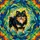 Fluffy Black Tan Pomeranian Dog Tiffany Style Stained Glass Mosaic Art Jewel Tones Stained Glass Suncatcher - 5