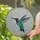 Ruby-Throated Hummingbird Stained Glass - Tiffany Style Mosaic with Iridescent Jewel Tones Stained Glass Suncatcher - 2