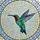 Ruby-Throated Hummingbird Stained Glass - Tiffany Style Mosaic with Iridescent Jewel Tones Stained Glass Suncatcher - 5