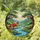 Scarlet Ibis Stained Glass River Mountains Moon Tiffany Art Wildlife Window Decor Stained Glass Suncatcher - 1