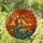 Majestic Peacock Tiffany Stained Glass Suncatcher - Autumn Tree, Hills & Luminous Moon - 1