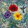 Red Poppy Yellow Hibiscus Anemone Hummingbird Detailed Floral Stained Glass Mosaic Stained Glass Suncatcher - 5