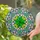 Tiffany Stained Glass Four-Leaf Clover Suncatcher - Intricate Floral Mosaic Decor Gift Stained Glass Suncatcher - 2