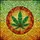 Intricately Veined Cannabis Leaf Stained Glass Full Frame Mosaic Art Jewel Tones Stained Glass Suncatcher - 5