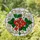 Red Strawberries White Daisy Flowers Golden Vines Tiffany Glass Mosaic Jewel Tone Stained Glass Suncatcher - 1