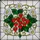 Red Strawberries White Daisy Flowers Golden Vines Tiffany Glass Mosaic Jewel Tone Stained Glass Suncatcher - 5