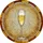 Stained Glass Champagne Flute Golden Drink Tiffany Style Mosaic Art Celebration Decor Stained Glass Suncatcher - 5