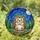 Hedgehog Stained Glass Starry Night Full Moon Mosaic Grassy Field Tiffany Style Intricate Detail Stained Glass Suncatcher - 1