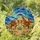 Two Majestic Camels Nuzzling Egyptian Pyramids Desert Stained Glass Tiffany Art Sun Stained Glass Suncatcher - 1