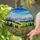 Tiffany Style Stained Glass Wildflower Meadow Landscape Blue Sky Clouds Rolling Hills Stained Glass Suncatcher - 2
