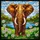 African Elephant Stained Glass, Daisy Flowers Landscape — Tiffany Style Wildlife Gift for Home Stained Glass Suncatcher - 5