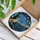 Chihuahua Dog Hand Stained Glass Tiffany Style Starry Night Village Moon Stars Gift Stained Glass Suncatcher - 3