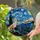 Chihuahua Dog Hand Stained Glass Tiffany Style Starry Night Village Moon Stars Gift Stained Glass Suncatcher - 2