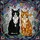 Black & White Tuxedo Cat Orange Tabby Stained Glass Mosaic Art - Tiffany Style Cat Lover Gift Stained Glass Suncatcher - 5