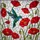 Hummingbird Red Poppy Stained Glass Mosaic - Vibrant Jewel Tone Tiffany Inspired Window Decor Stained Glass Suncatcher - 5