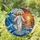Jesus Christ Walking on Water Stained Glass Mosaic - Translucent Sunset Ocean Art Stained Glass Suncatcher - 1