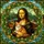 Mona Lisa Cat Tiffany Stained Glass - Intricate Da Vinci Mosaic Landscape Jewel Tones Stained Glass Suncatcher - 5
