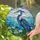 Majestic Blue Heron Water Lilies Stained Glass Pond Scene - Tiffany Style Art Decor Stained Glass Suncatcher - 2