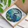 Majestic Blue Heron Water Lilies Stained Glass Pond Scene - Tiffany Style Art Decor Stained Glass Suncatcher - 3