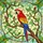 Vibrant Multi-Colored Macaw Stained Glass Art - Tiffany Style Mosaic Bird Jewel Tones Stained Glass Suncatcher - 5