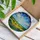 Rolling Hills Agricultural Fields Tiffany Stained Glass Sky Clouds Lavender Wildflowers Stained Glass Suncatcher - 3