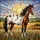 Detailed Appaloosa Horse Stained Glass Art - Tiffany Glass Prairie Sunset Horse Lover Gift Stained Glass Suncatcher - 5