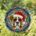 Intricate Boxer Dog Santa Hat Stained Glass Mosaic - Christmas Holiday Pet Lover Gift Stained Glass Suncatcher - 1