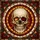 Detailed Human Skull Stained Glass Mosaic Art - Glowing Ember Eyes Tiffany Style Stained Glass Suncatcher - 5