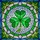 Shamrock Heart Leaves Textured Stained Glass Tiffany Art Jewel Tone Colorful Intricate Pattern Stained Glass Suncatcher - 5