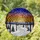 Tiffany Style Winter Landscape Stained Glass Snowy Path Twilight Sky Jewel Tones Stained Glass Suncatcher - 1