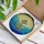 Bronze Gold Nautical Anchor Rope Ocean Waves Sky Sunburst Tiffany Style Glass Stained Glass Suncatcher - 3