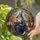 Stained Glass Gnome Wizard Reading Ancient Book - Enchanted Forest Magic Fantasy Gift Stained Glass Suncatcher - 2