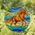Dynamic Galloping Bay Horse Stained Glass Art - Tiffany Style Jewel Tone Mosaic Decor Stained Glass Suncatcher - 1