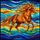 Dynamic Galloping Bay Horse Stained Glass Art - Tiffany Style Jewel Tone Mosaic Decor Stained Glass Suncatcher - 5