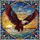 Bald Eagle Tiffany Glass - Majestic Flight, Radiant Sunset Sky, Ornate Jewel Patterns Stained Glass Suncatcher - 5