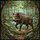 Wild Boar Forest Undergrowth Tiffany Stained Glass - Jewel Tone Wildlife Art Stained Glass Suncatcher - 5