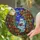 Tiffany Stained Glass Ghost Reading Book Bookshelf Moon Night Sky - Book Lover Gift Stained Glass Suncatcher - 2