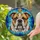 English Bulldog Portrait Stained Glass Mosaic - Tiffany Style Jewel Tone Pet Lover Gift Stained Glass Suncatcher - 2
