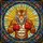Muscular Tiger Red Boxing Gloves Stained Glass Fierce Gaze - Ornate Tiffany Style Mosaic Art Stained Glass Suncatcher - 5