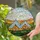 Bell Tent Yurts Stained Glass Art - Tiffany Style Glowing Jewel Tone Sun & Landscape Stained Glass Suncatcher - 2