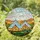 Bell Tent Yurts Stained Glass Art - Tiffany Style Glowing Jewel Tone Sun & Landscape Stained Glass Suncatcher - 1