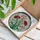 Tiffany Stained Glass Carnation Flower - Red Peach Emerald Green Mosaic Floral Home Decor Stained Glass Suncatcher - 3